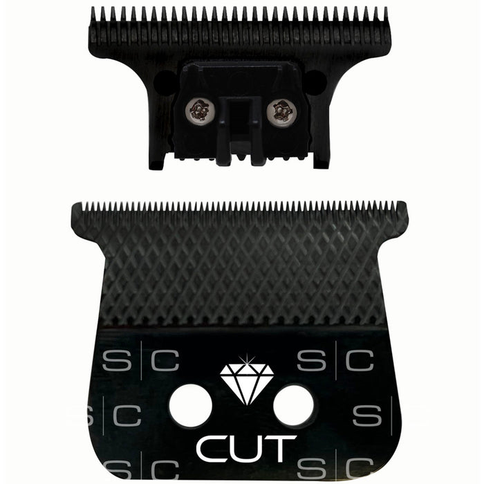 Stylecraft Replacement Diamond Cut Fixed Black Diamond DLC Trimmer Blade with The One Cutter Set #SC541B