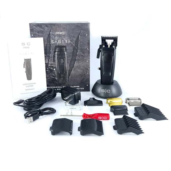 Stylecraft Pro SABER II Professional Metal Clipper - Black #SC617B