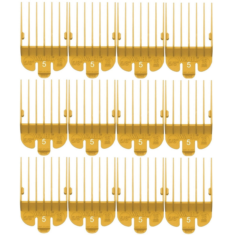 Wahl #5 Color-Coded Nylon Cutting Guide (5/8") - Yellow #3135-1303 - 12 Pack (Bulk)