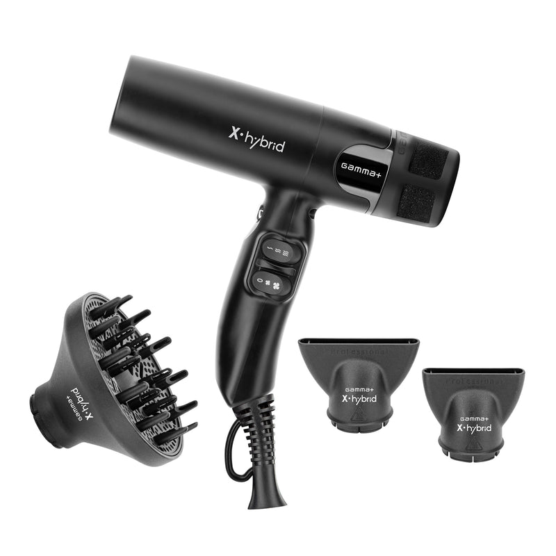 Gamma+ X-HYBRID Hair Dryer - Black #GP102B