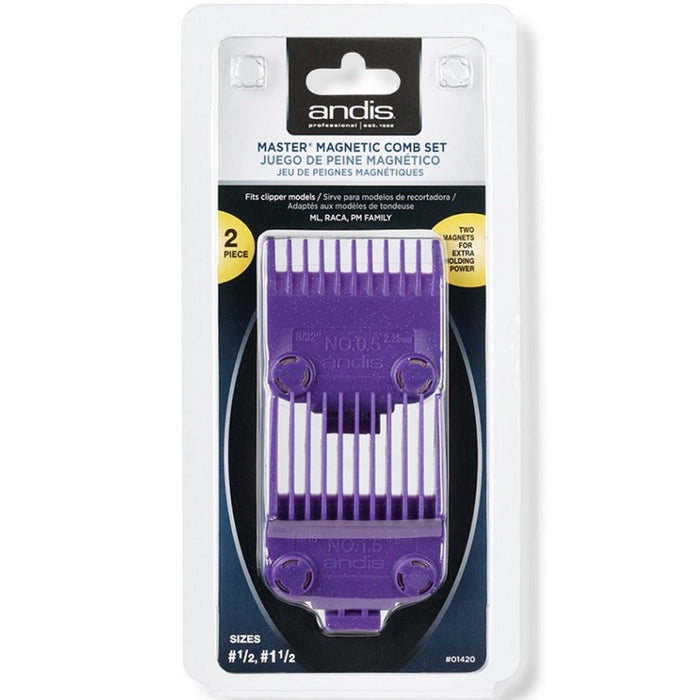 Andis Master Magnetic Comb Set Dual Pack #01420