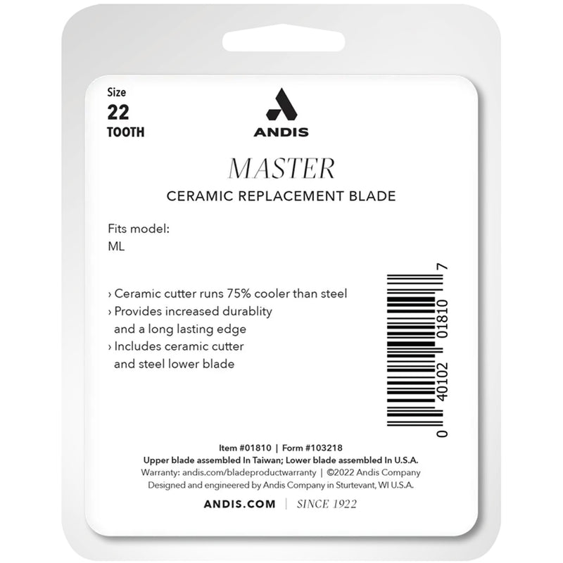 Andis Master Clipper Ceramic #22-Tooth Blade (000-1) #01810