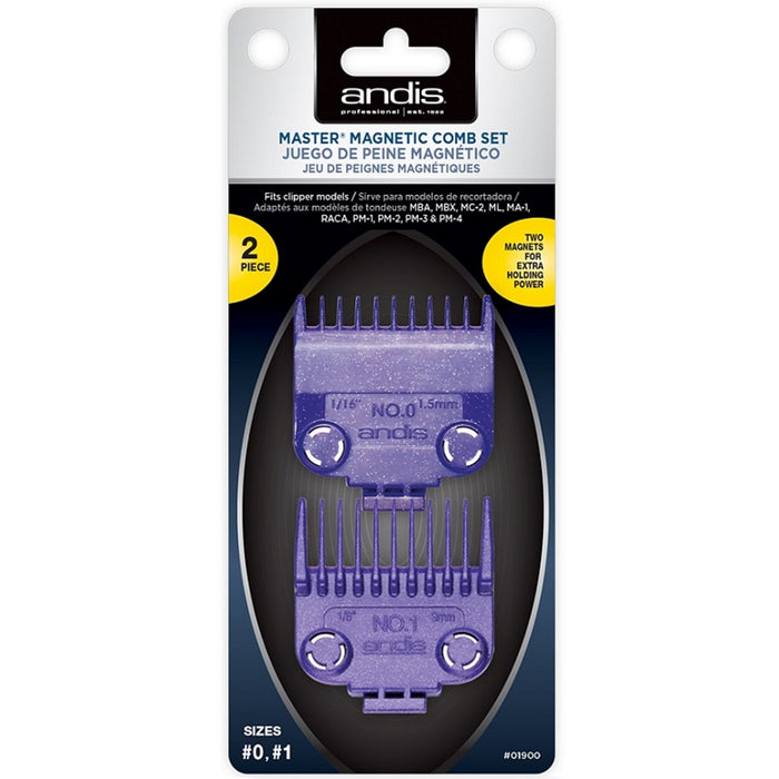 Andis Master Magnetic Comb Set Dual Pack #01900