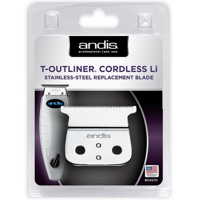 Andis Cordless T-Outliner Li Replacement T-Blade - Stainless Steel #04570