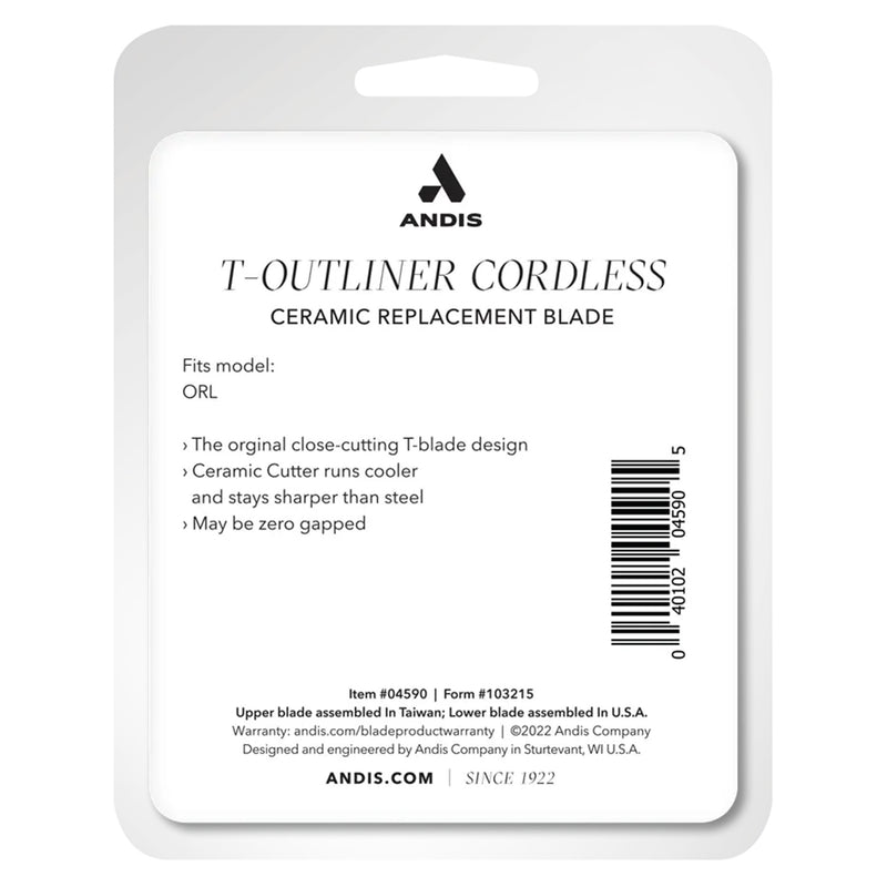 Andis Cordless T-Outliner Li Ceramic Replacement Blade #04590