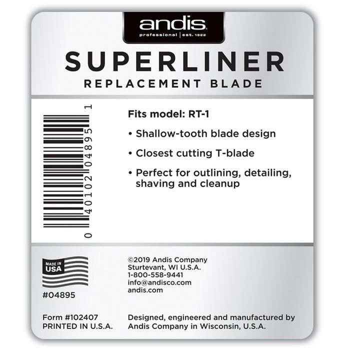 Andis SuperLiner Replacement Shallow Tooth Blade #04895