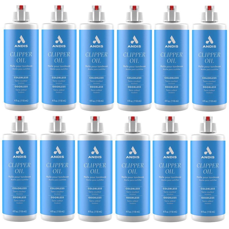 Andis Clipper Oil 4 oz #12108 - 12 Pack (Bulk) — ibarber.com