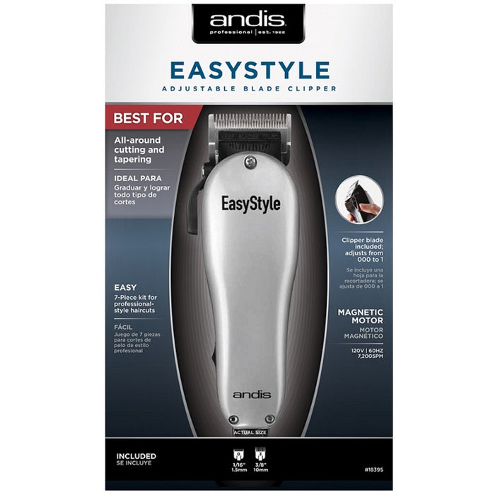 Andis EasyStyle Adjustable Blade Clipper 7 Piece Kit #18395