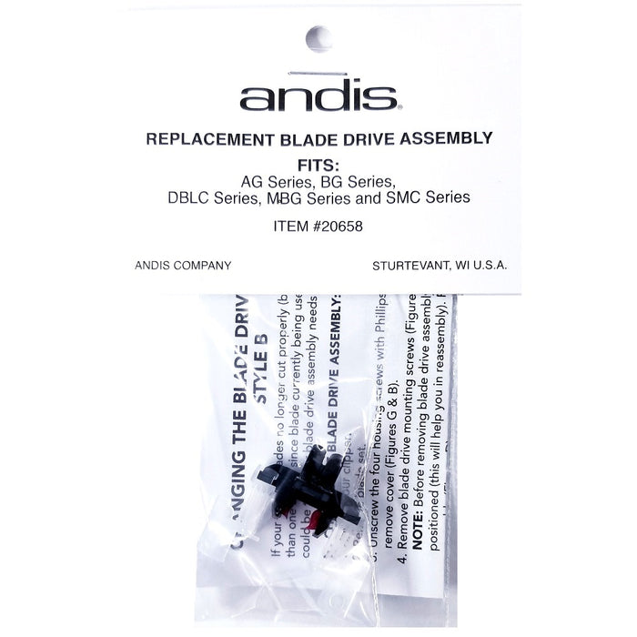 Andis Part Replacement Blade Drive Assembly Fits AG, BG, DBLC, MBG, SMC Series #20659