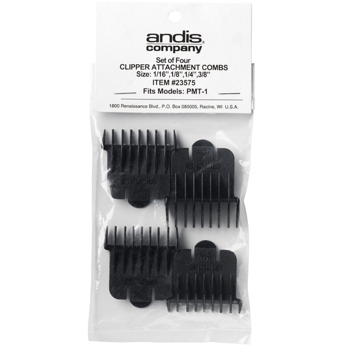 Andis Snap-On Blade Attachment Combs 4-Comb Set #23575