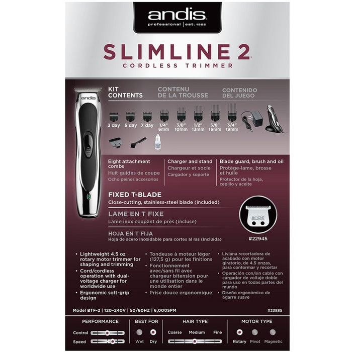 Andis Slimline 2 T-Blade Trimmer #23885