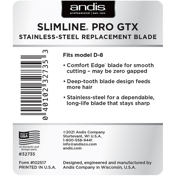 Andis Slimline Pro GTX Replacement Blade #32735