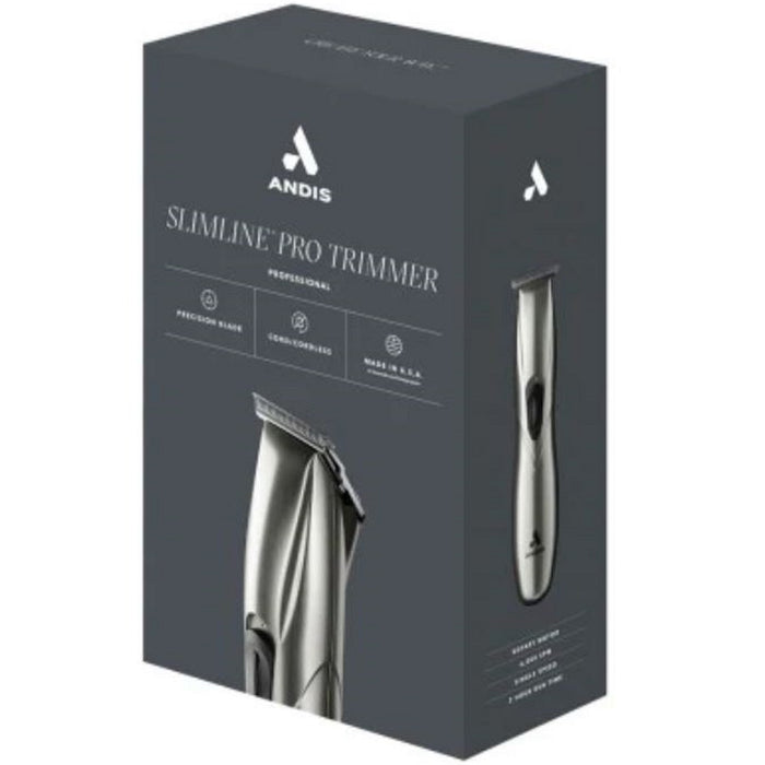 Andis Slimline Pro Li T-Blade Trimmer Silver #32810