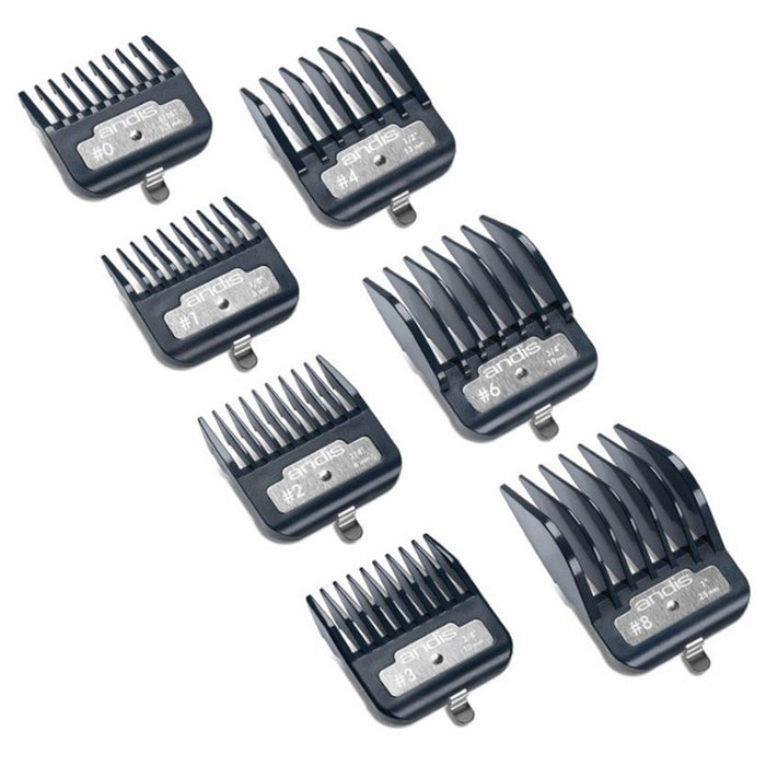 Andis Master Premium Metal Clip Combs 7-Comb Set #33645