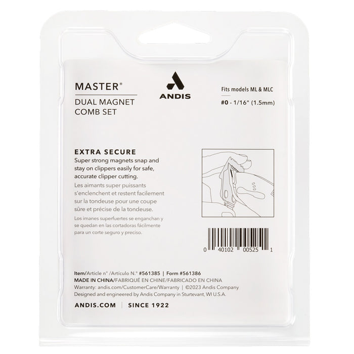 Andis Master Daul Magnet #0 Comb #561385