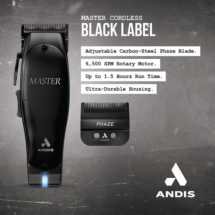 Andis Black Label Master Cordless Special Edition Li Clipper #561895