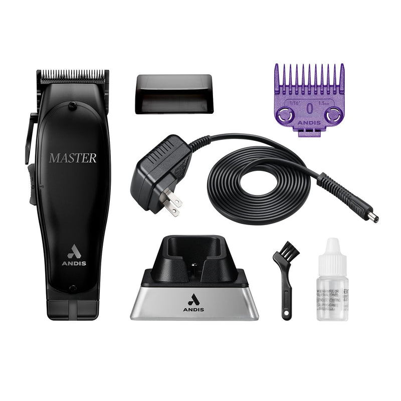 Andis Black Label Master Cordless Clipper, GTX-EXO II Trimmer & ProFoil Plus II Shaver [TRIO]
