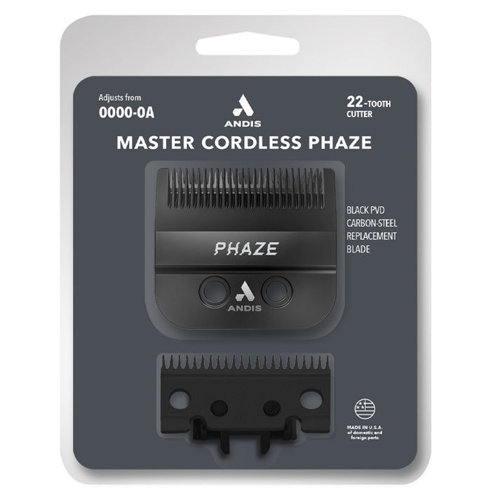 Andis Master Cordless Phaze Replacement Black Blade [22-Tooth] #561921