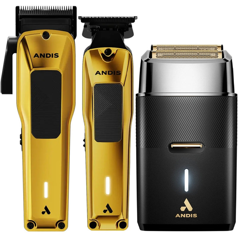 Andis Phenom Cordless Clipper, Trimmer & ProFoil Plus II Shaver [TRIO]