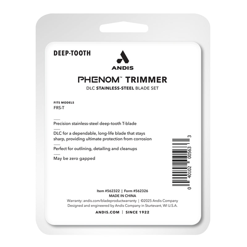 Andis Phenom Trimmer DLC Stainless Steel Replacement Blade #562322
