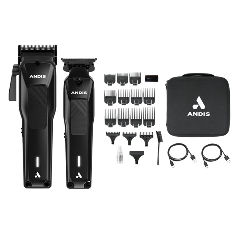 Andis Phenom Combo Cordless Clipper & Trimmer - Black #563534