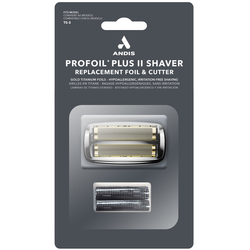 Andis Profoil Plus II Shaver Replacement Foil & Cutter Black Chrome #563814