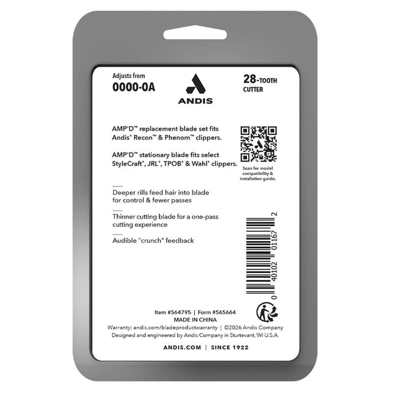 Andis Phenom Amp'd DLC Stainless Steel Blade #564795