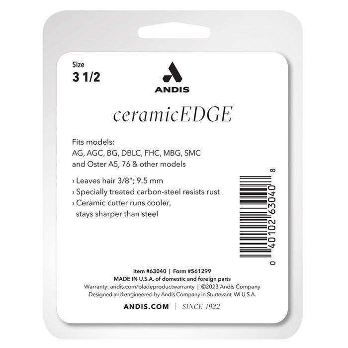 Andis CeramicEdge Detachable Blade, Size 3 1/2 #63040