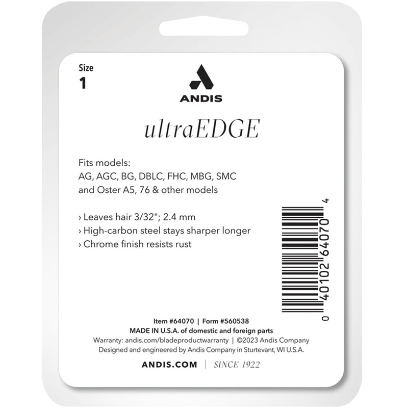 Andis UltraEdge Detachable Blade, Size 1 #64070