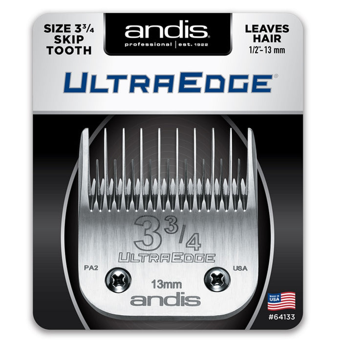 Andis UltraEdge Detachable Blade, Size 3 3/4 Skip Tooth #64133