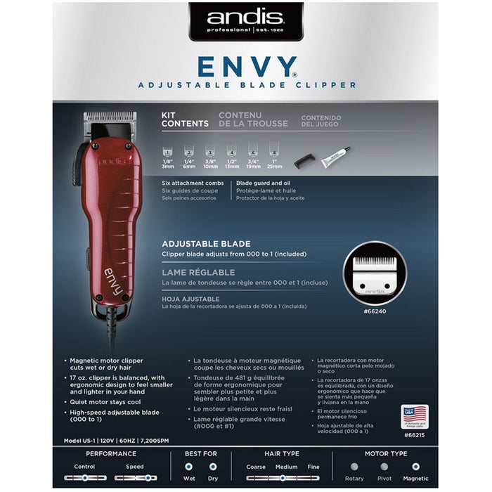 Andis Envy Adjustable Blade Clipper #66215