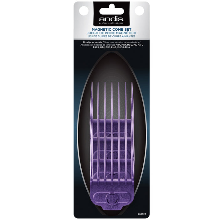 Andis Single Magnetic 4 Pcs Comb Set - Large #66320