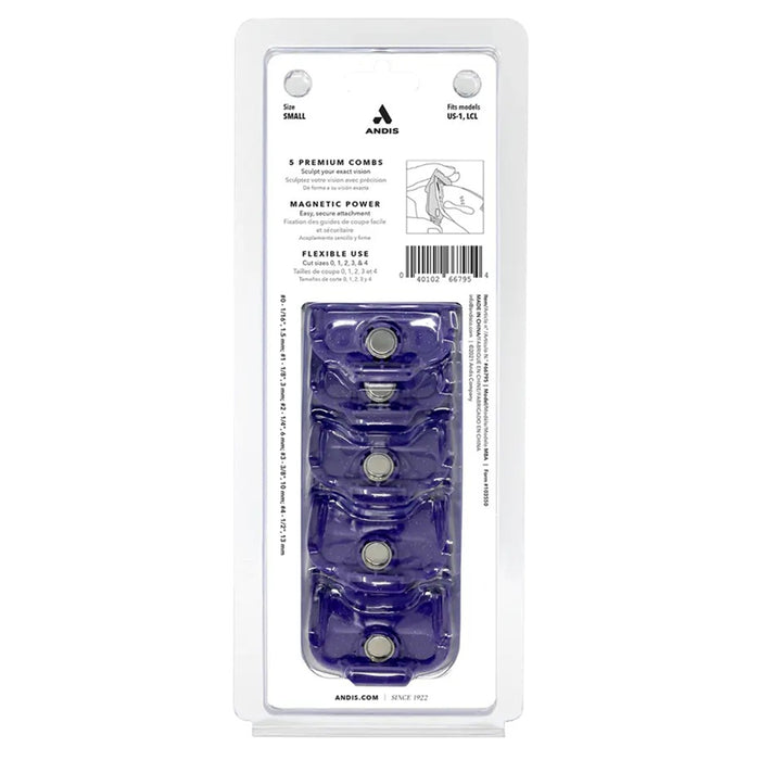 Andis Single Magnetic 5 Pcs Comb Set - Small #66795