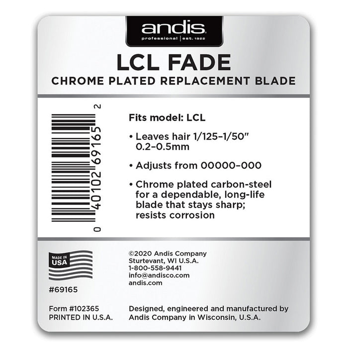 Andis LCL FADE Chrome Plated Replacement Blade #69165