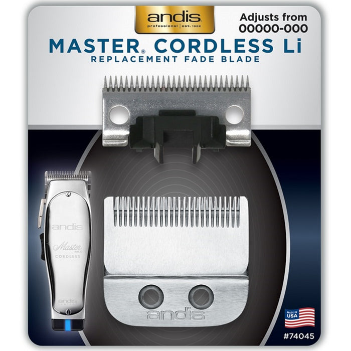 Andis Master Cordless Li Replacement Fade Blade, Carbon Steel Size 00000-000 #74045