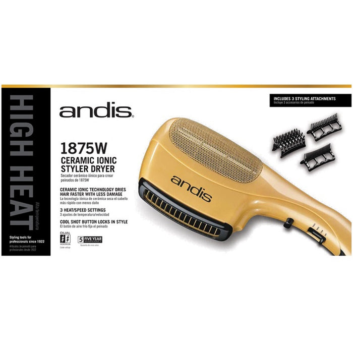 Andis Ceramic Ionic Styler Dryer 1875W #82105