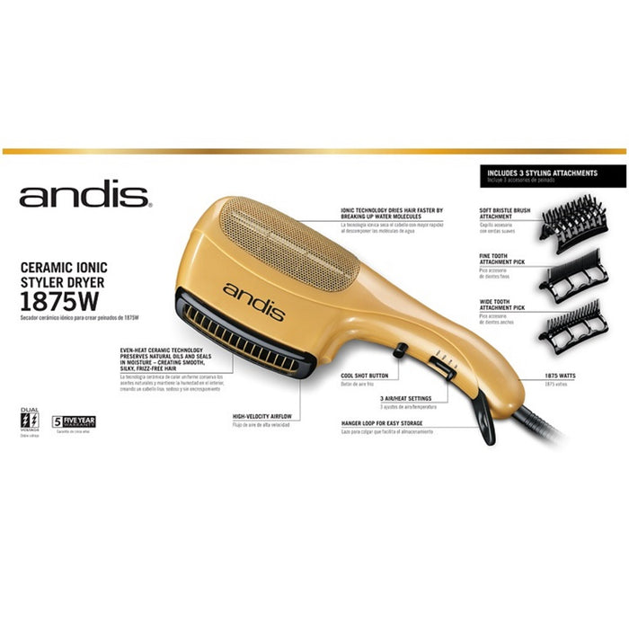 Andis Ceramic Ionic Styler Dryer 1875W #82105