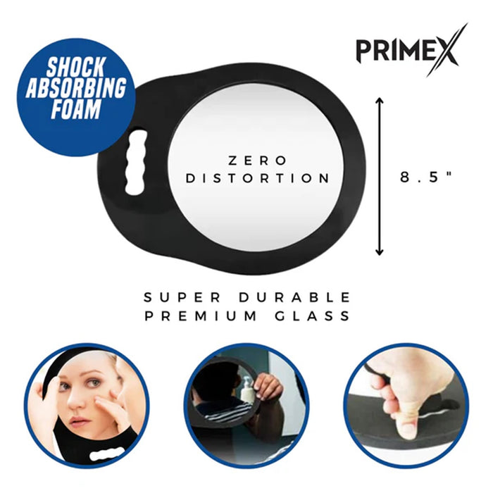 Annie PrimeX Round Foam Mirror - Black #3019