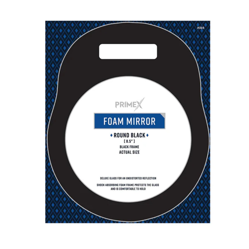 Annie PrimeX Round Foam Mirror - Black #3019