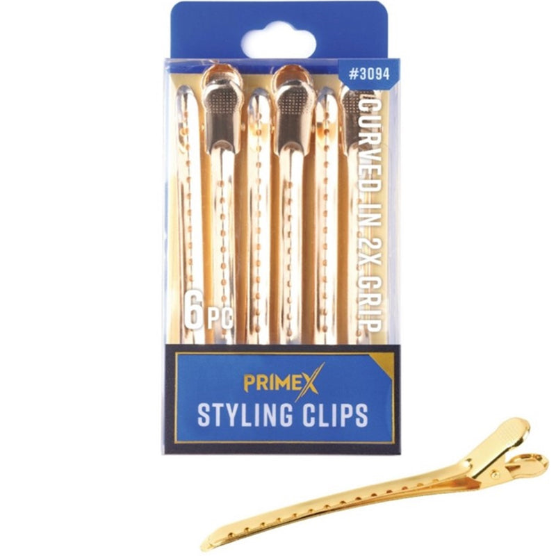 Annie PrimeX Styling Gold Clips - 6 Pack #3094
