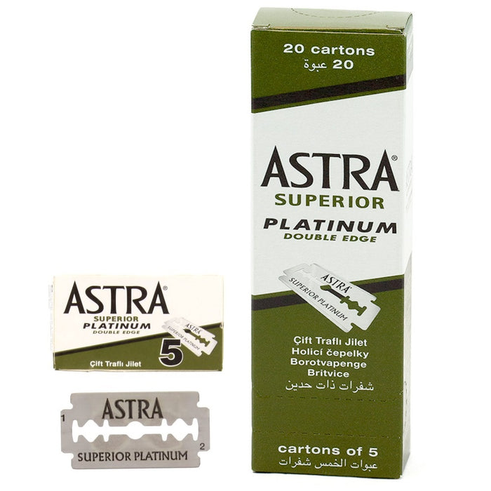 Astra Platinum Double Edge Safety Razor 100 Blades