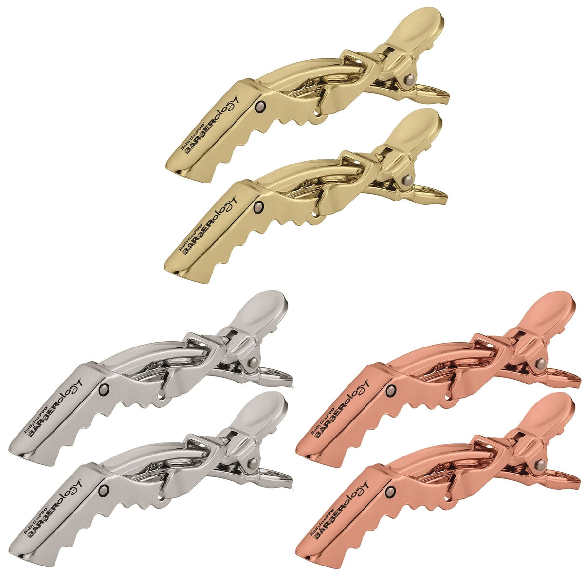 BaByliss Pro BARBERology 2 Piece Hair Clips #BBCLIPS [3 Color Options ...