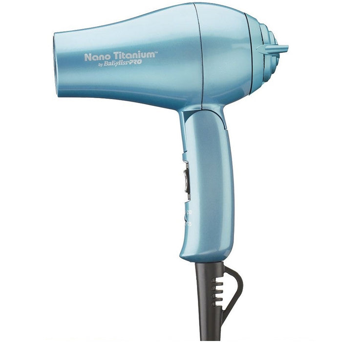 BaByliss Pro Nano Titanium Travel Dryer - Blue #BNT053TUC