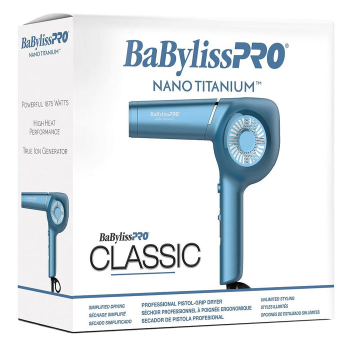 BaByliss Pro Classic Professional Pistol-Grip Dryer - Blue #BNT5175UC