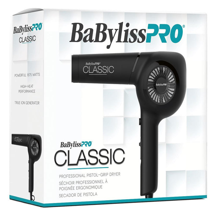 BaByliss Pro Classic Professional Pistol-Grip Dryer - Black #BB5175UC