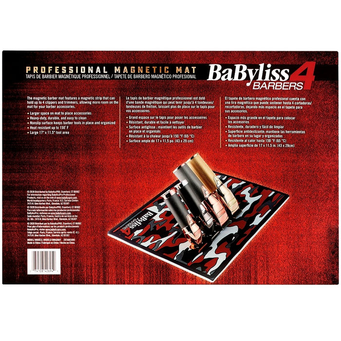 Babyliss4Barbers Red Camo Magnetic Strip Barber Mat #BMAGMAT