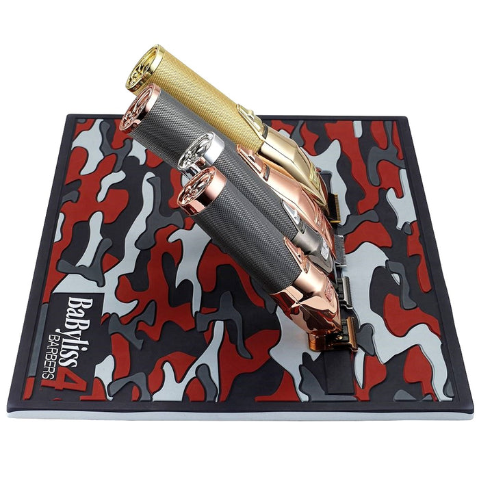 Babyliss4Barbers Red Camo Magnetic Strip Barber Mat #BMAGMAT