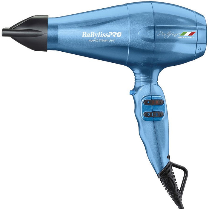 BaByliss Pro Nano Titanium Portofino Full-Size Dryer - Blue #BNTB6610N