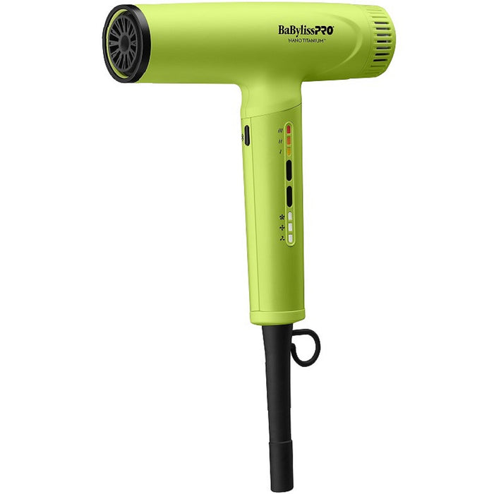 BaByliss Pro LIMITED EDITION Nano Titanium Professional Nano Light Ionic High-Speed Dryer - Neon Yellow #BNTC9200NY