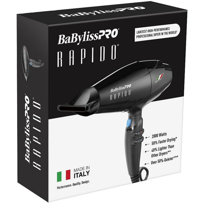 BaByliss Pro Rapido Ferrari Designed Engine Dryer #BRAP1